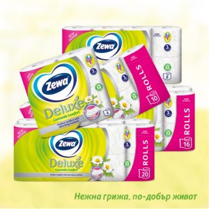 Тоалетна хартия ZEWA Deluxe Camomile Comfort