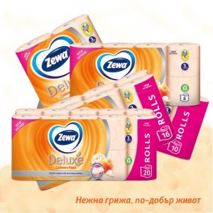 Тоалетна хартия ZEWA Deluxe Cashmere Peach