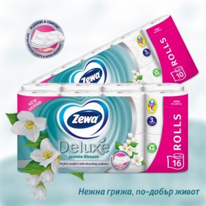 Тоалетна хартия ZEWA Deluxe Jasmine Blossom
