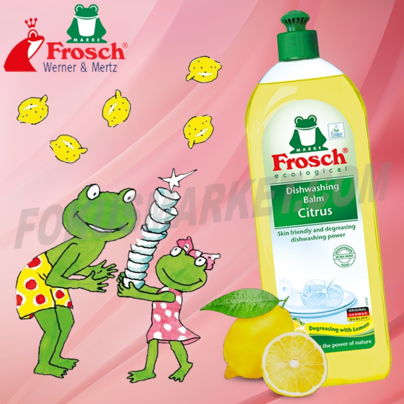 Балсам за съдове FROSCH Цитрус, 750 ml Балсам за съдове FROSCH Цитрус, 750 ml